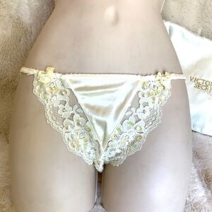 Vintage Victoria’s Secret Sequin Satin String Bikini NWOT